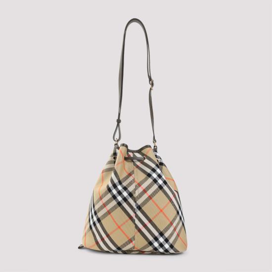 26SS 버버리 빈티지 체크 버킷 숄더백 8093869 B93 NUDE NEUTRALS - BURBERRY