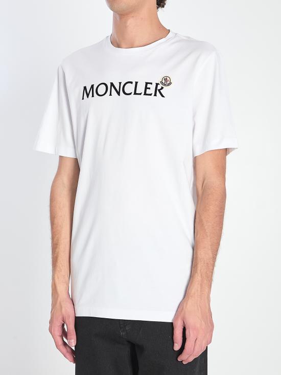 25FW 몽클레어 반팔 티셔츠 K20918C000368390T 001 WHITE - MONCLER