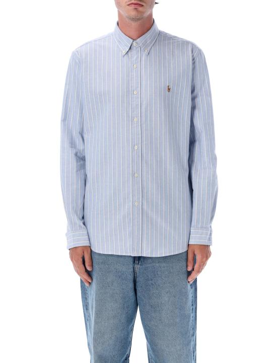 25FW 폴로 랄프로렌 긴팔 셔츠 710928918 008 WHITE LIGHT BLUE