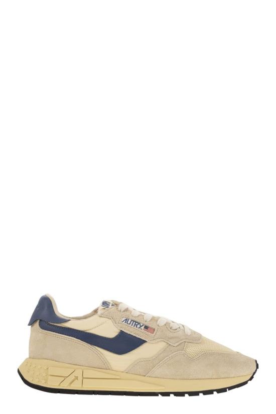 25FW 오트리 릴윈드 로우 나일론 스웨이드 스니커즈 WWLMUT27 BEIGE BLUE