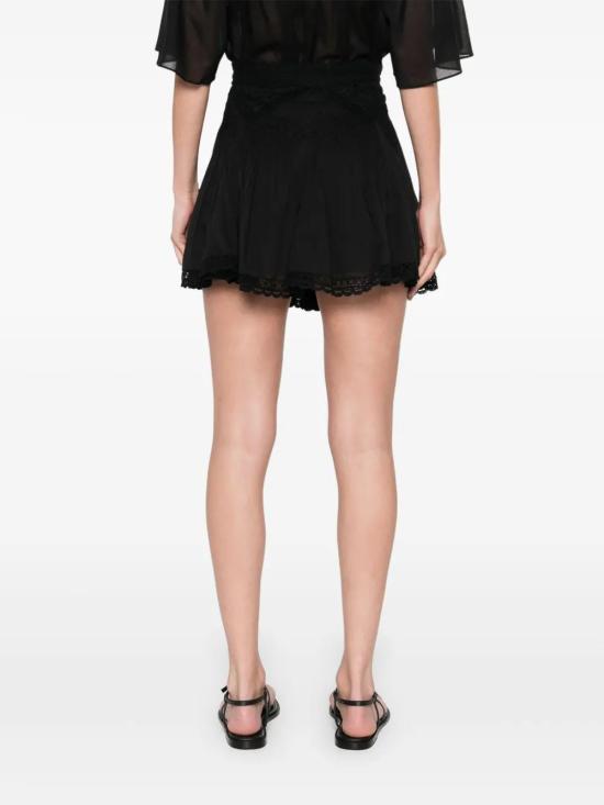 25FW 이자벨마랑 숏 스커트 JU0370FAC3J05E 01BK BLACK - ISABEL MARANT