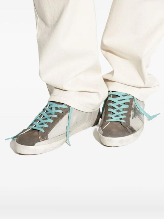 25FW 골든구스 슈퍼스타 스니커즈 GMF00101F00748910502 WHITE GREEN - GOLDEN GOOSE