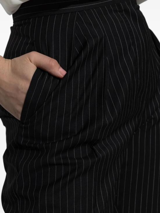 25FW 막스마라 스트레이트 팬츠 2521136021600 002 BLACK WHITE - MAX MARA