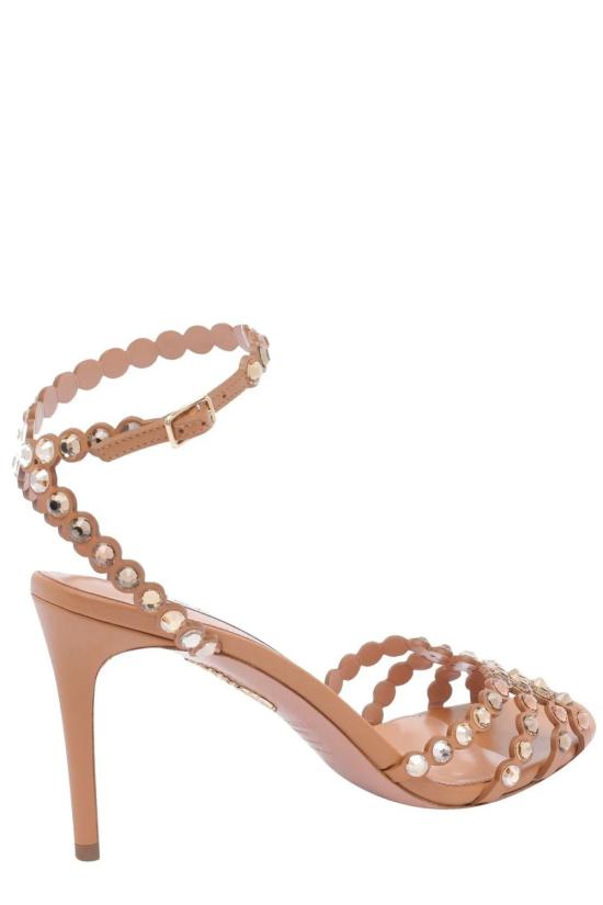 25FW 아쿠아주라 샌들 TQLMIDS0NAP LTC LGHCARAMEL - AQUAZZURA