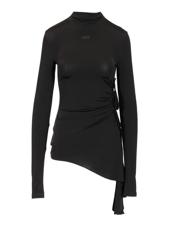  오프화이트 긴팔 티셔츠 OWAD264S25JER0011010 Black