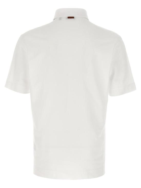 25FW 에르메네질도제냐 폴로 티셔츠 UG392A2G752N00001 WHITE - ERMENEGILDO ZEGNA