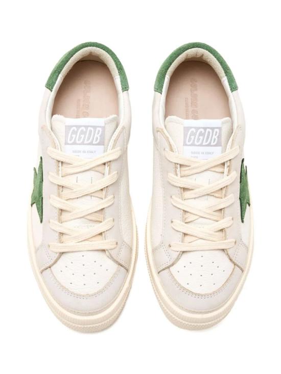 25FW [키즈] 골든구스 스니커즈 GYF00495 F007441 10613 WHITE BEIGE GREEN - GOLDEN GOOSE
