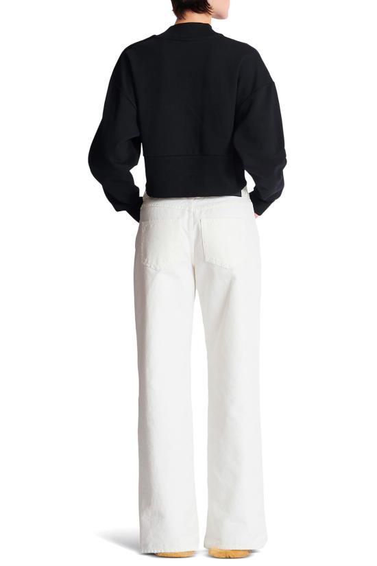 25FW 발망 긴팔 티셔츠 EF1JQ002BB02 EAB NOIR BLANC - BALMAIN