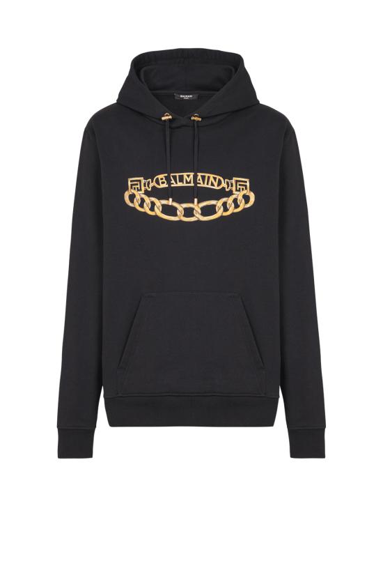 25FW 발망 긴팔 티셔츠 FH1JT047GE97 EAD NOIR OR