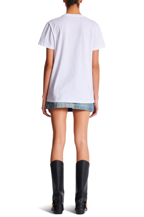 25FW 발망 반팔 티셔츠 FF1EF000GF13 GSR MultiColour - BALMAIN