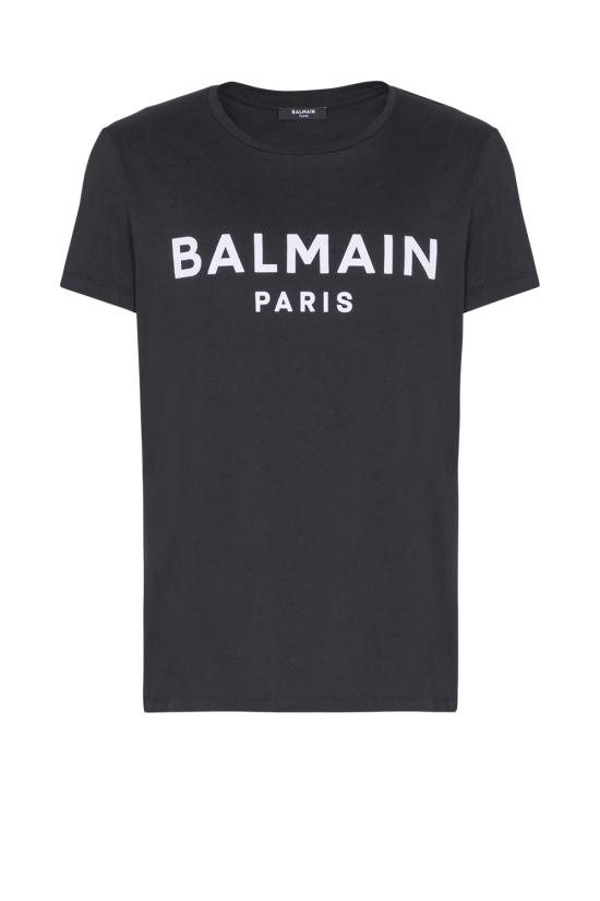 25FW 발망 반팔 티셔츠 FH1EG000BB73 EAB NOIR BLANC