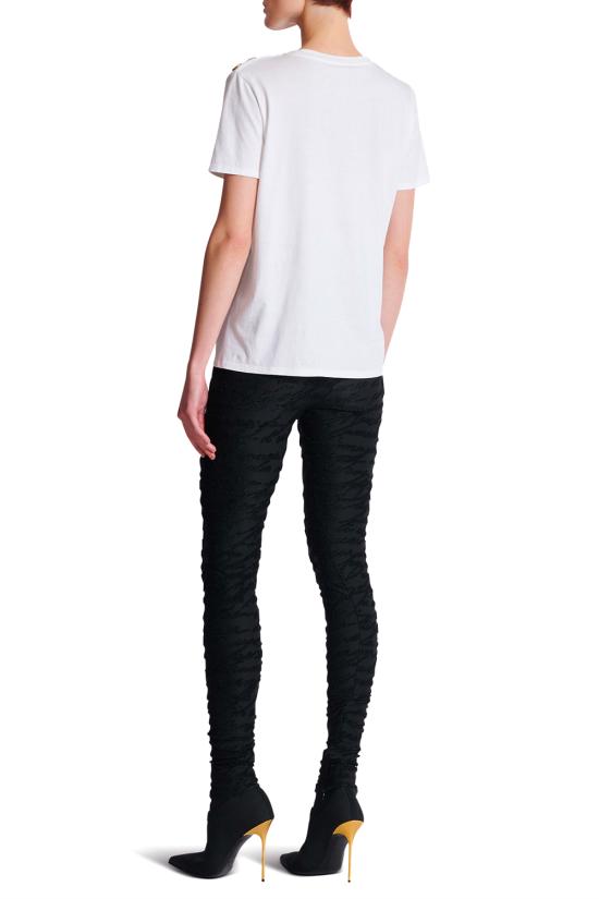 25FW 발망 반팔 티셔츠 BF1EF005BB02 GAB White - BALMAIN