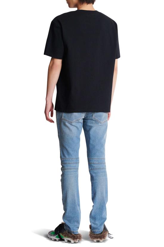 25FW 발망 반팔 티셔츠 FH1EG000BC86 EOJ Noir meraude - BALMAIN