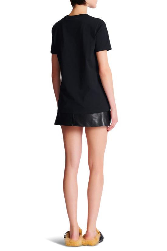 25FW 발망 반팔 티셔츠 FF1EF004GE97 EAD NOIR OR - BALMAIN