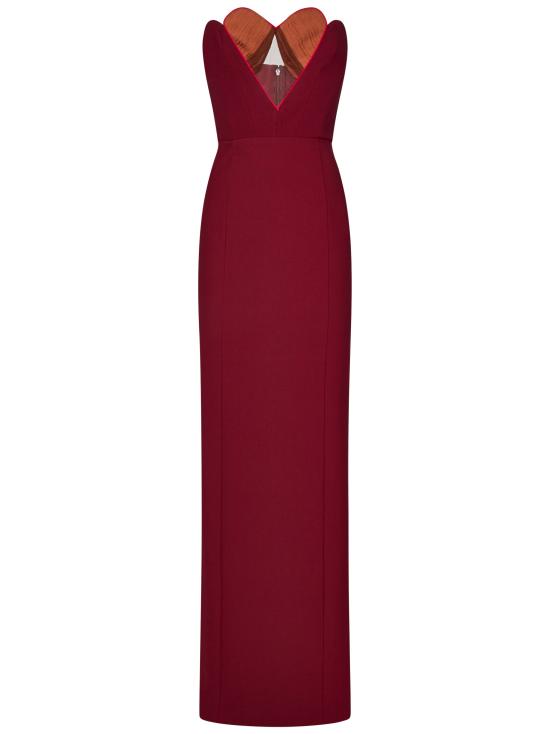 25FW 넨시 도자카 롱 원피스 NDDR2721000 401 Bordeaux