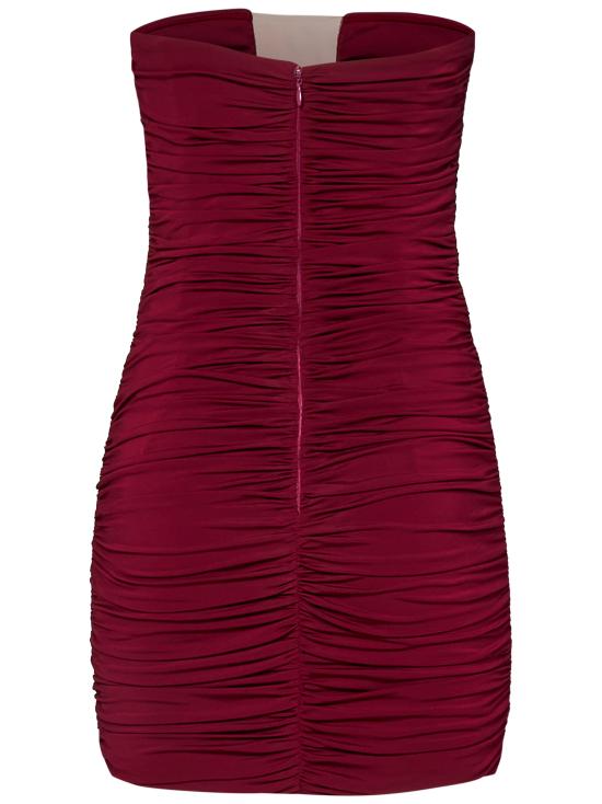 25FW 넨시 도자카 숏 원피스 NDDR2791001401 BURGUNDY Bordeaux - NENSI DOJAKA