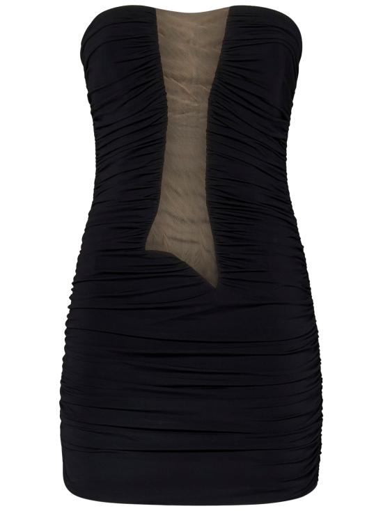 25FW 넨시 도자카 숏 원피스 NDDR2791001401 Black