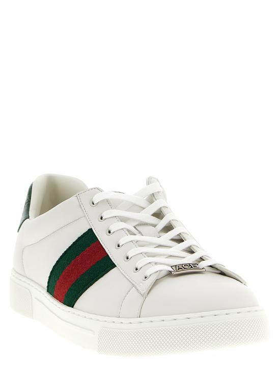 25FW 구찌 웹 스니커즈 757892AACAG9055 White - GUCCI