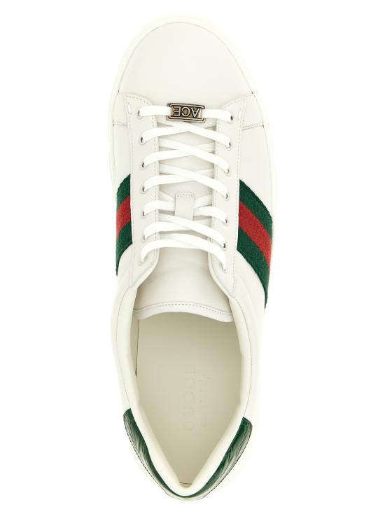 25FW 구찌 웹 스니커즈 757892AACAG9055 White - GUCCI