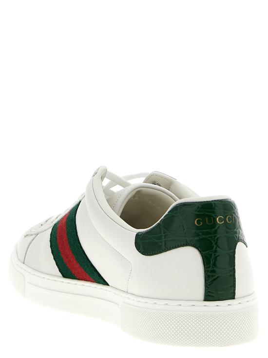 25FW 구찌 웹 스니커즈 757892AACAG9055 White - GUCCI
