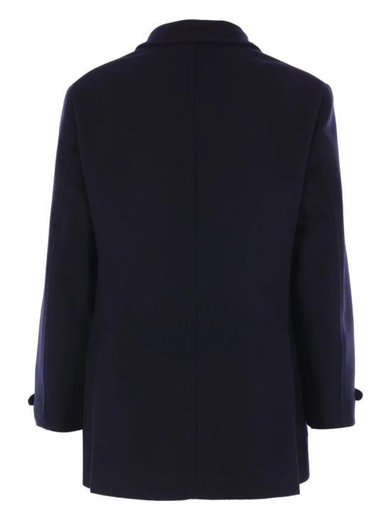 25FW 브루넬로 쿠치넬리 울 플라넬 피코트 MY4967029 CX200 BLU - BRUNELLO CUCINELLI
