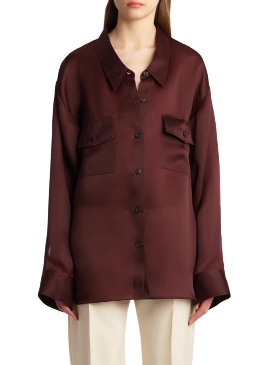 25FW 케이트 블라우스/셔츠 24043002W3002 599 ALMANDINE - KHAITE