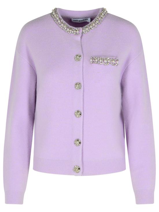 25FW 셀프 포트레이트 가디건 PF25 085C LLILAC Liliac