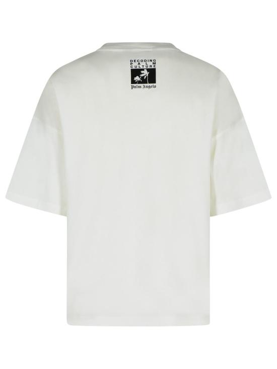 25FW 팜앤젤스 반팔 티셔츠 PMAA10DF25JER0010310 White - PALM ANGELS