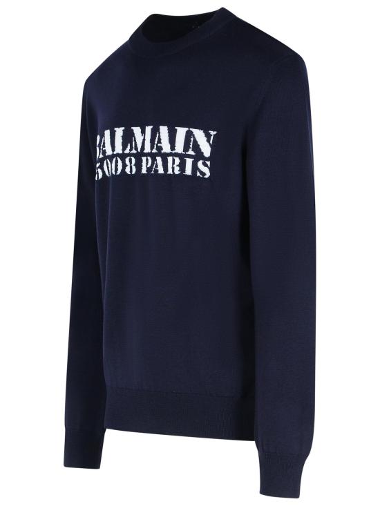 25FW 발망 스웨터 FH1KD000KI84SAJ Navy - BALMAIN