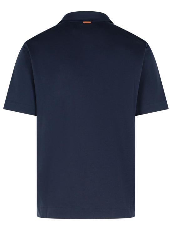 25FW 에르메네질도제냐 폴로 티셔츠 RUG392A2 G752B09 Blue - ERMENEGILDO ZEGNA