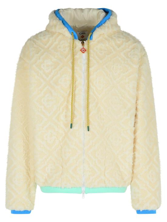 25FW 카사블랑카 후드 티셔츠 MPF25 JTP 373 01OFF WHITE White