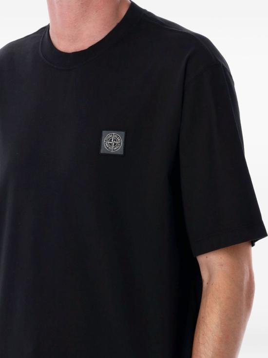 25FW 스톤 아일랜드 반팔 티셔츠 K2S152100025 S0115V0029 Black - STONE ISLAND