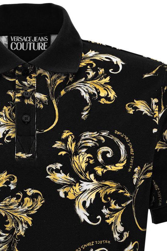 25SS 베르사체 폴로 티셔츠 78GAG6S0 JS460G89 Black - VERSACE