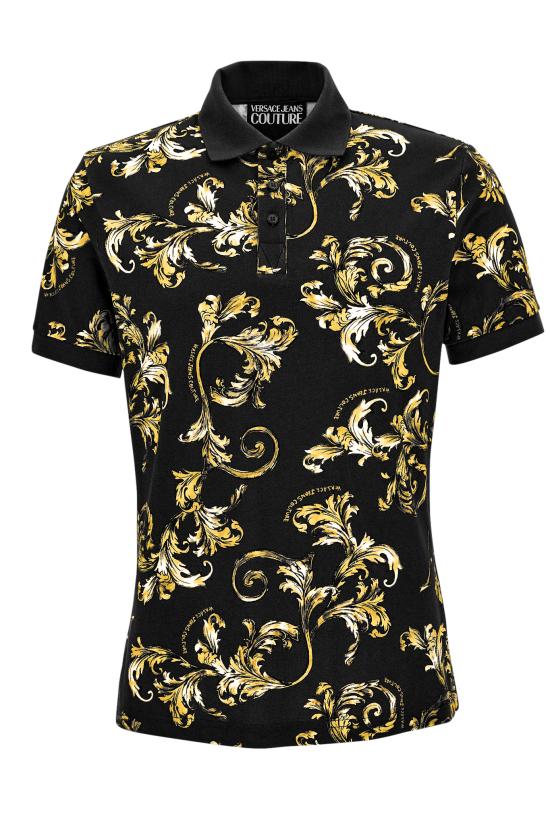 25SS 베르사체 폴로 티셔츠 78GAG6S0 JS460G89 Black