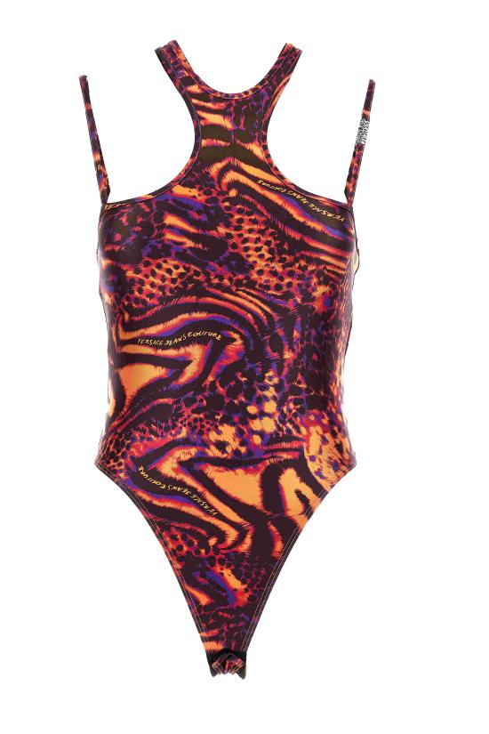 25SS 베르사체 바디수트 티셔츠 78HAM210 JS438565 Red