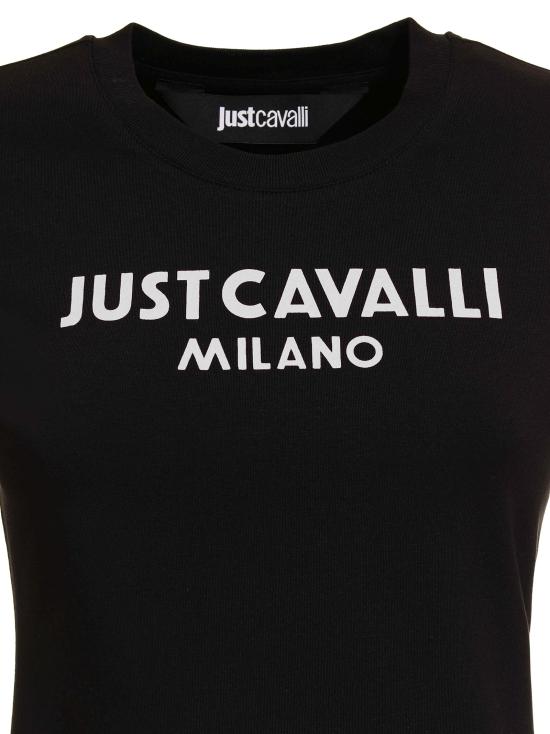  저스트까발리 반팔 티셔츠 76PAHE13 CJ112L01 Black - JUST CAVALLI