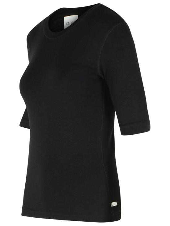 26SS 클로즈드 반팔 티셔츠 C95025 420 22100 Black - CLOSED