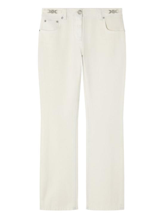25FW 베르사체 데님 팬츠 1021162 1A154621D930 White