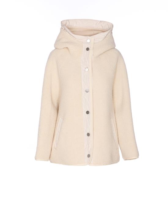 25FW 핑코 CAPPERI 카페리 테디 이펙트 쇼트 피코트 105473 A2QCC00 White