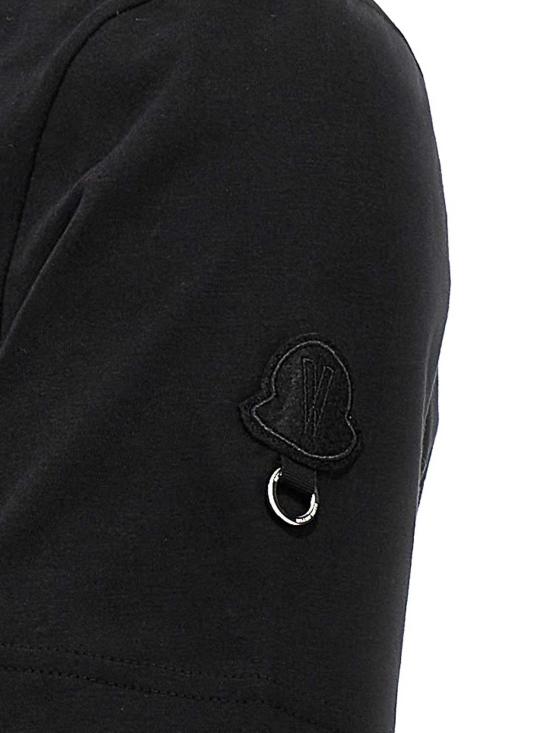  몽클레어 몽클레르 x 윌로우 스미스 텍스트 프린트 로고 티셔츠 J209T8C0000289AHD999 Black - MONCLER