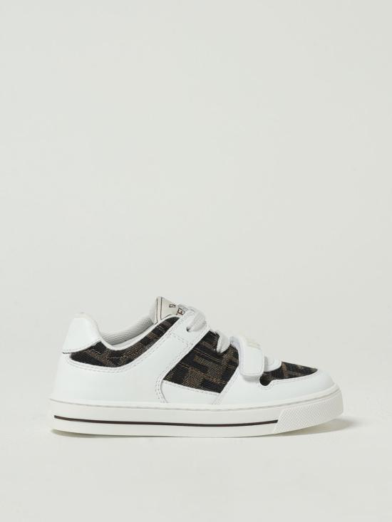 25FW [키즈] 펜디 슈즈 JMR475AHGY F0C1A White