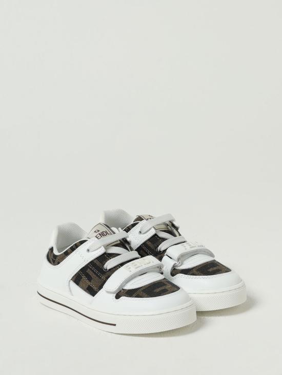 25FW [키즈] 펜디 슈즈 JMR475AHGY F0C1A White - FENDI