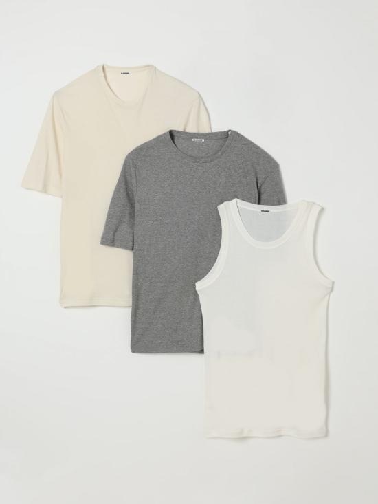 25SS 질샌더 반팔 티셔츠 J47FV0109JTN357 971 Grey - JIL SANDER