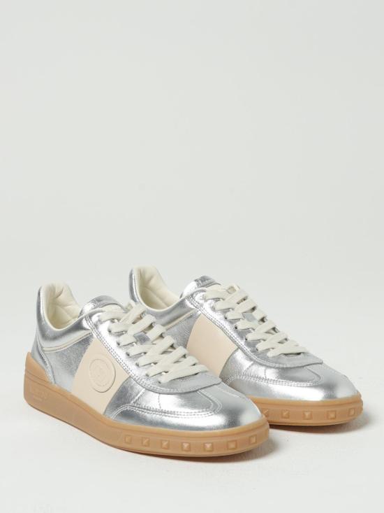 25FW 발렌티노 가라바니 레이스업 로우탑 스니커즈  7W2S0IL9HEJ BJU Silver - VALENTINO GARAVANI