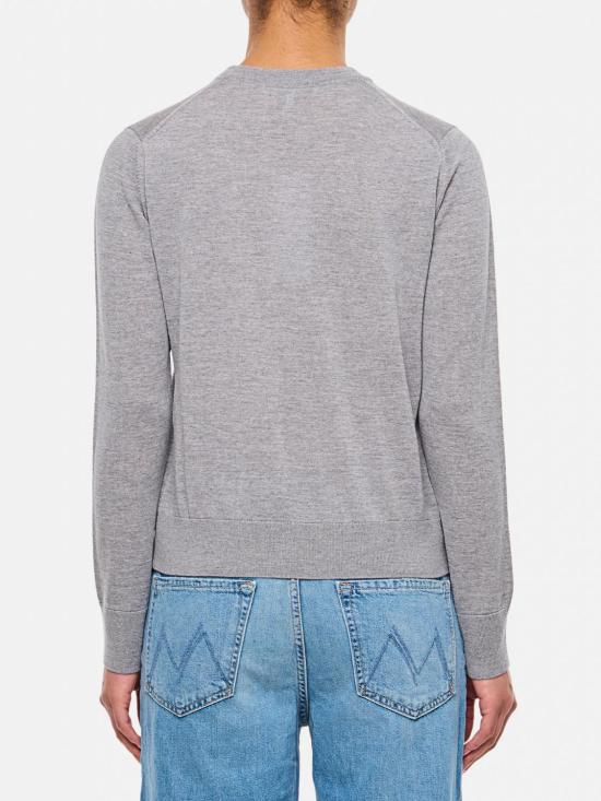 25SS 메종키츠네 베이비 폭스 패치 레귤러 스웨터 MW00816KT1036 H131 Grey - MAISON KITSUNE