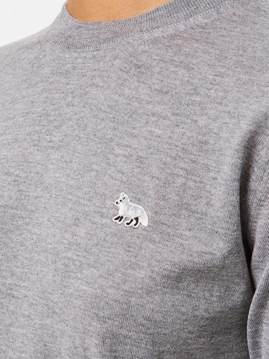 25SS 메종키츠네 베이비 폭스 패치 레귤러 스웨터 MW00816KT1036 H131 Grey - MAISON KITSUNE