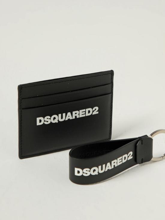 25FW 디스퀘어드2 카드지갑 GBM000101504110 M063 Black - DSQUARED2