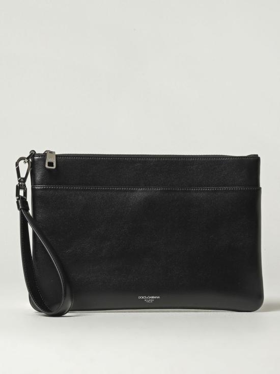25FW 돌체앤가바나 레더 토일레트리 클러치  BP3294AV956 80999 Black