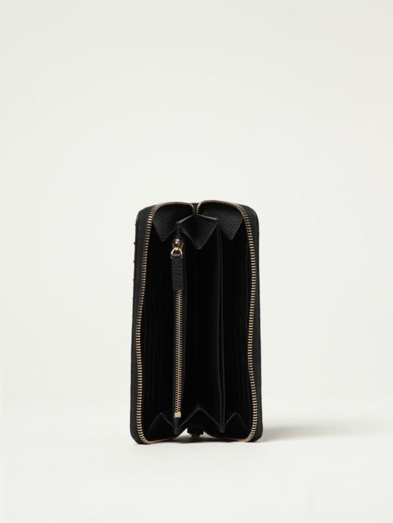 25FW 발렌티노 가라바니 락스터드 지퍼 장지갑 7W2P0645VSH 0NO Black - VALENTINO GARAVANI