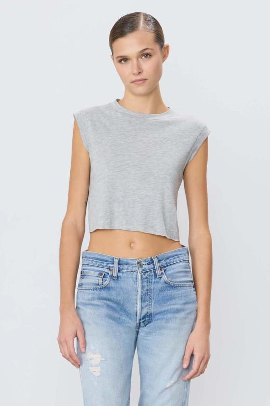  에태르네 민소매 티셔츠 에테르네 크롭드 머슬 탱크 - ETERNE